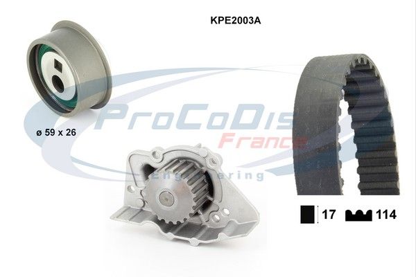 PROCODIS FRANCE Водяной насос + комплект зубчатого ремня KPE2003A